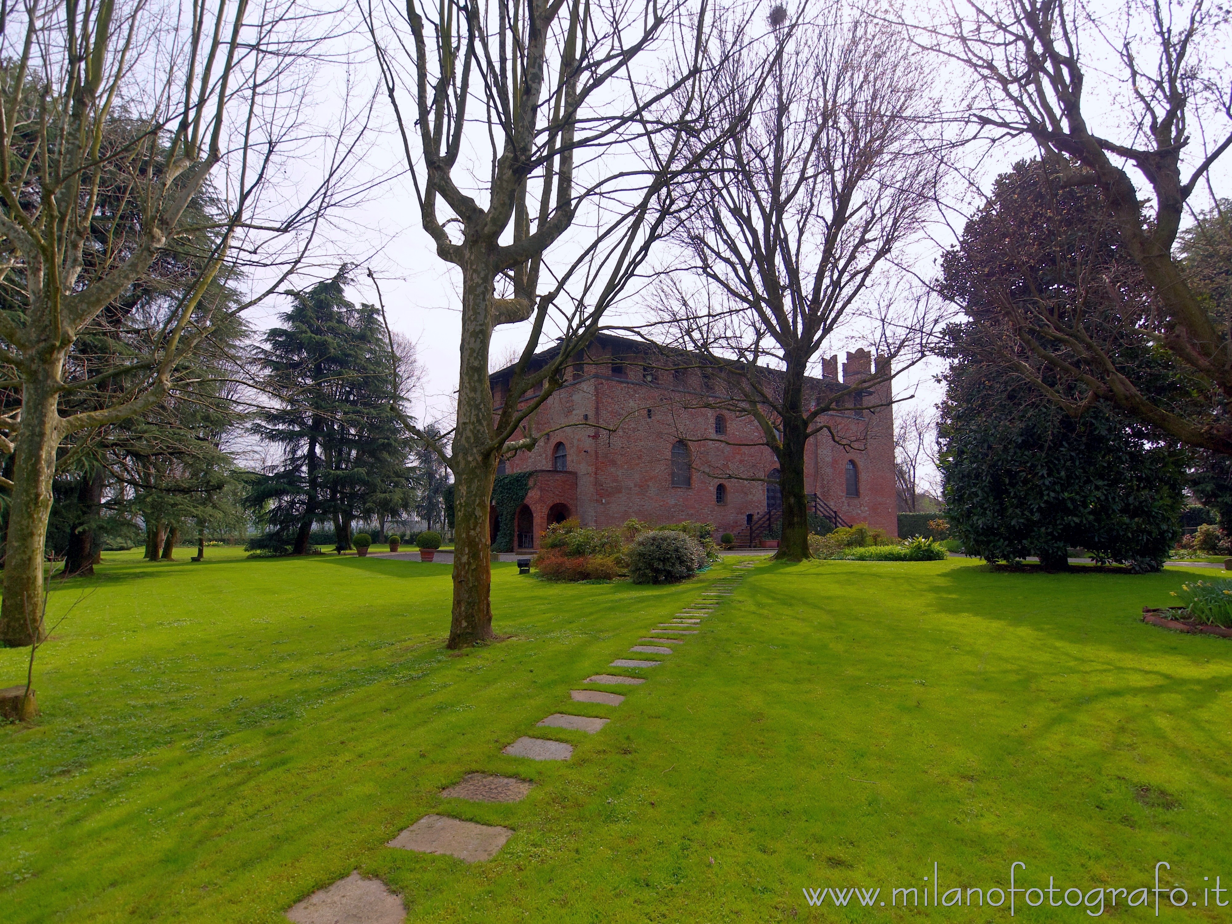 Milan (Italy) - Castle of Macconago, the second castle of Milan, and its park